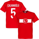 Turkije Banner Calhanoglu T-Shirt - XL