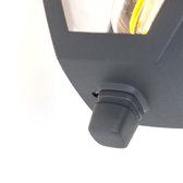 QAZQA platar - Moderne Wandlamp voor buiten - 1 lichts - D 290 mm - Antraciet - Buitenverlichting