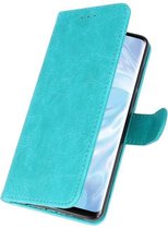 Huawei P30 Pro  Wallet Case Hoesje Groen