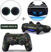Army Camo Combo Pack XL - PS4 Controller Skins PlayStation Stickers + Thumb Grips + Lightbar Skin Sticker