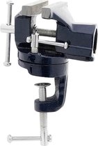 Bankschroef Staal 50mm - Draaibaar - Donkerblauw