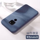 Liquid Silicone Back Cover + PET Screen Protector for Huawei Mate 20 _ Blauw