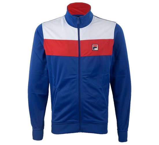 musical Zeehaven Desillusie Fila Tricolore - Trainingspak - Mannen - Maat S - Blauw | bol.com