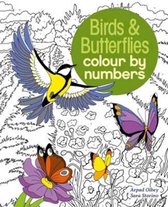 Colour by Numbers Birds & Butterflies