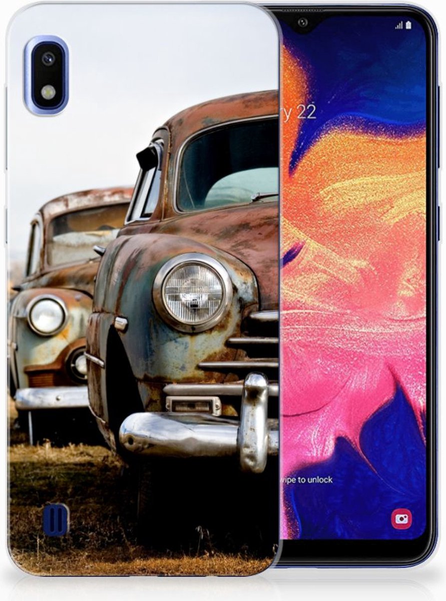 Samsung Galaxy A10 Siliconen Hoesje met foto Vintage Auto