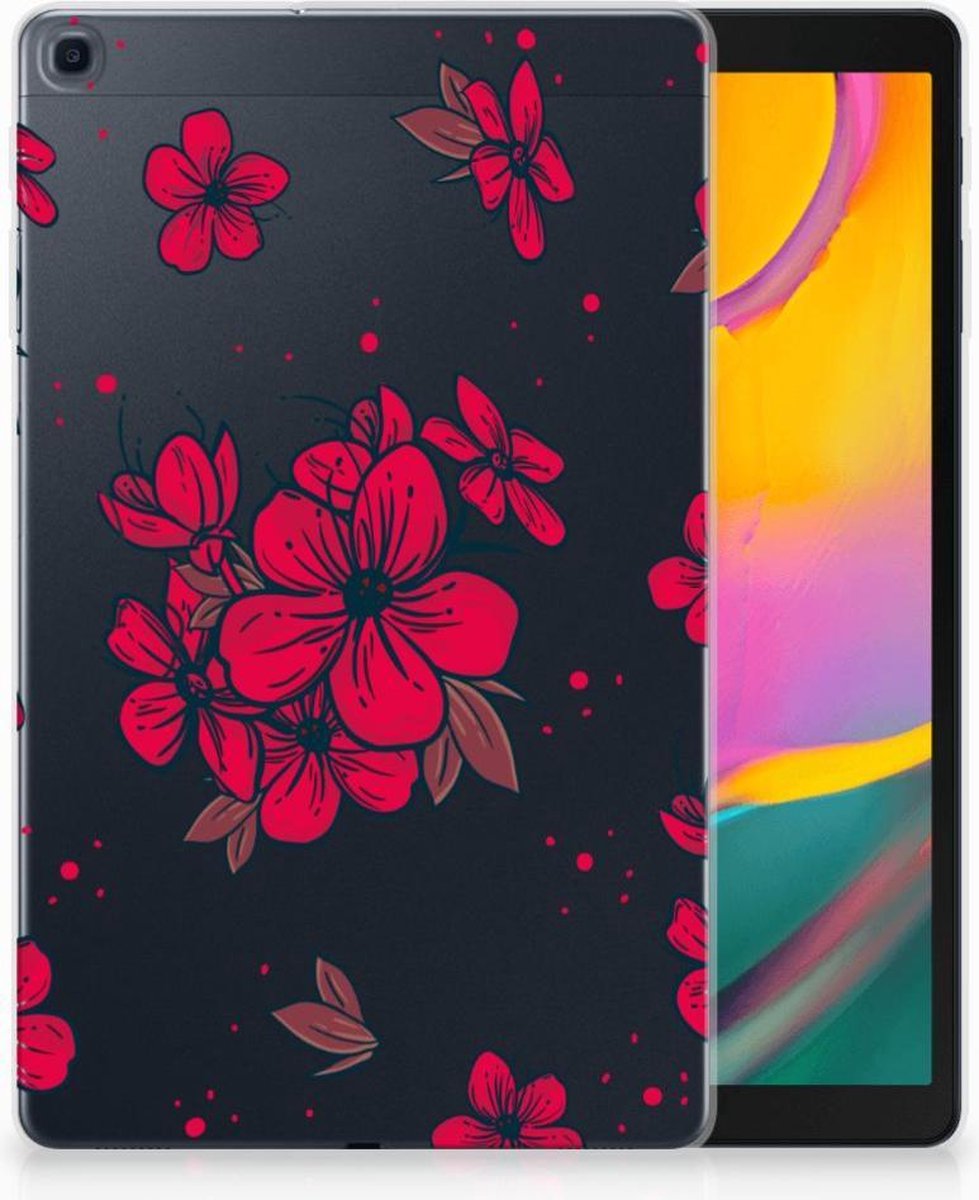Samsung Galaxy Tab A 10.1 (2019) Siliconen Hoesje Blossom Red