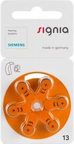 Siemens Signia orange PR48 13MF 6x piles pour aides auditives