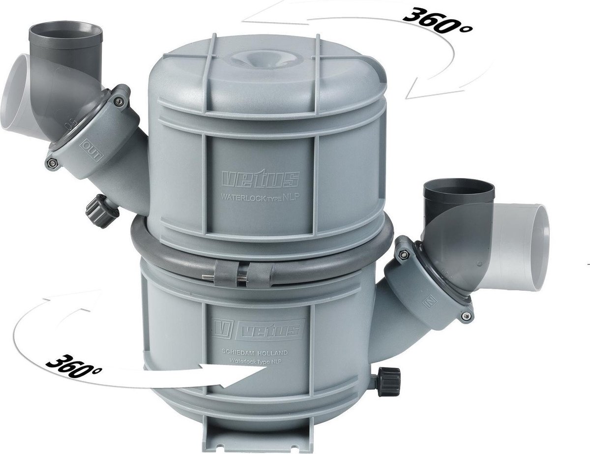 VETUS NLP90 10 liter Waterlock Ø90mm
