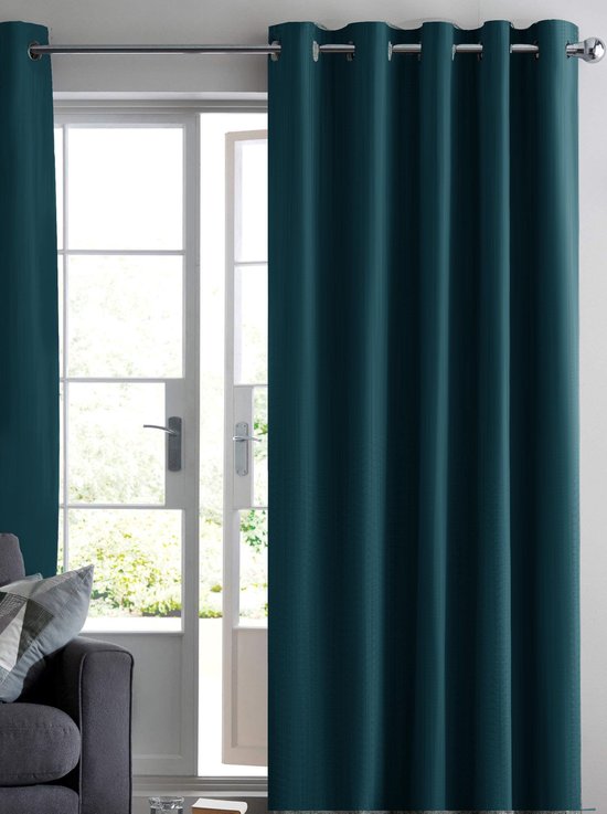 overzien Identiteit temperatuur Home of Curtains - RUBEN - Gordijn - Met Ringen - Verduisterend - Kant en  Klaar -... | bol.com