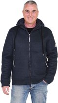 BJØRNSON OSKAR Gebreid Vest Borgvoering Heren - Maat 6XL - Staalblauw