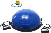 Balance Trainer Fitness Oefenbal Ø 58cm Yoga Ball Fitnessbal met 2 elastische trekkoorden en luchtpomp, Balanstrainer;  Yogabal - MultiStrobe