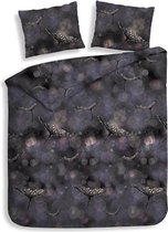 Heckett & Lane Betina - Flanel - Dekbedovertrek - Eenpersoons - 140x200/220 cm + 1 kussensloop 60x70 cm - Night Spring Purple