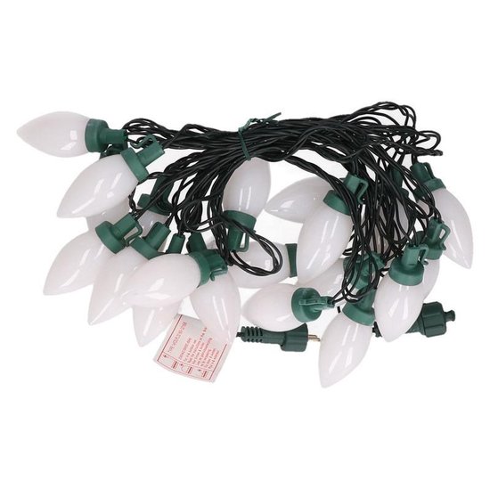 Kerstverlichting kaarsjes warm wit buiten 900 cm lichtsnoer