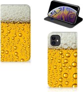Geschikt voor iPhone 11 Flip Style Cover Bier
