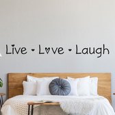 Muursticker "Live Love Laugh"