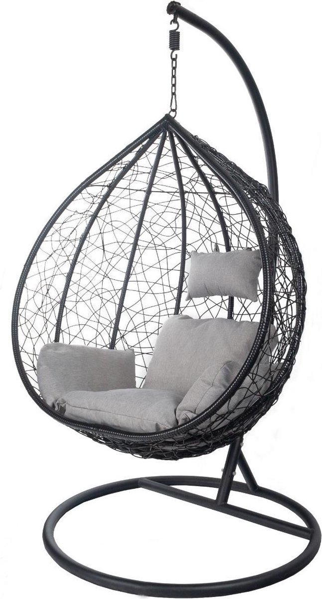 Top Honderd Egg Hangstoel Hangover Zwart Lizzely Garden &amp; Living