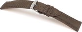 Horlogeband Dakota Donkerbruin - Leer - 22mm