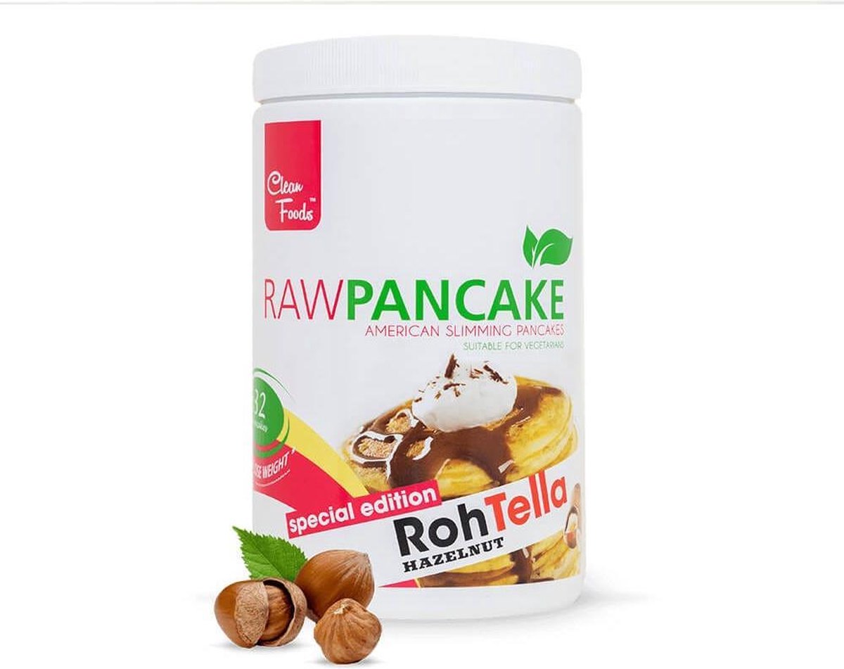 Goedkoopste 1x RawPancakes RawTella • Caloriearm • Glutenvrij • Vetvrij • Tarwebloemvrij • Geen toegevoegde suikers • Helpt bij afvallen