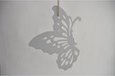 Decoratiehangers - Vlinder 25x30cm Wit Lasercut