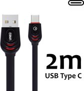 UNIQ Accessory Type-C Kabel Fast charging/data transfer 2M - Zwart