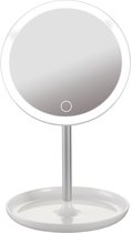 PLATINET Spiegel met Ringverlichting - Make-upspiegel - Scheerspiegel