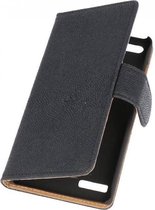 Devil Booktype Wallet Case Hoesjes voor Huawei Ascend G6 Zwart