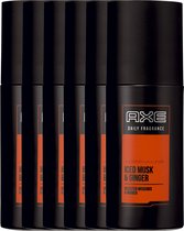 Axe Daily Fragrance Adrenalin - 6 x 100ml - Voordeelverpakking