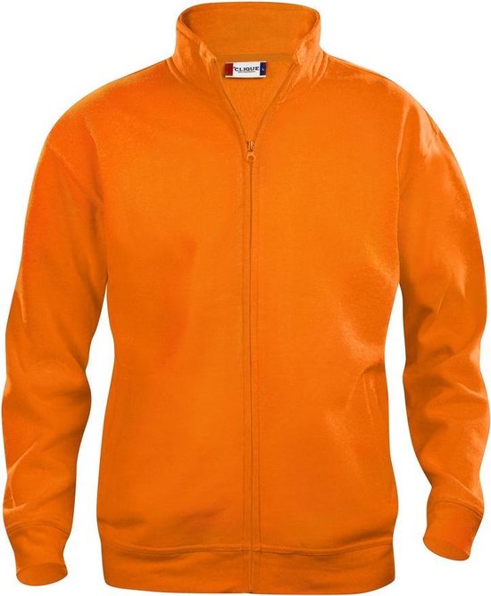 Clique Basic Cardigan Junior 021028 - Signaal-oranje - 110-120
