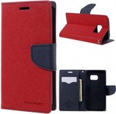 MERCURY Fancy Diary Wallet Case Samsung Galaxy S7 - Red