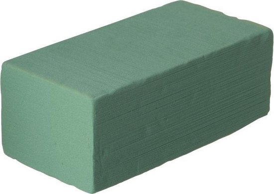 Groen steekschuim/oase vochtig gebruik 20 cm - Bloemstukken maken met  steekschuim blok... | bol.com