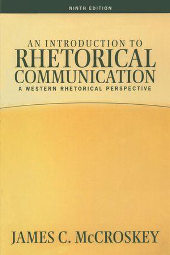Introduction to Rhetorical Communication - cover