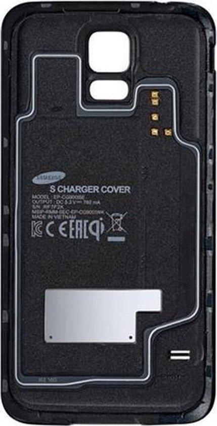 Samsung Wireless Charging Cover Galaxy Alpha Black bol - Main Image
