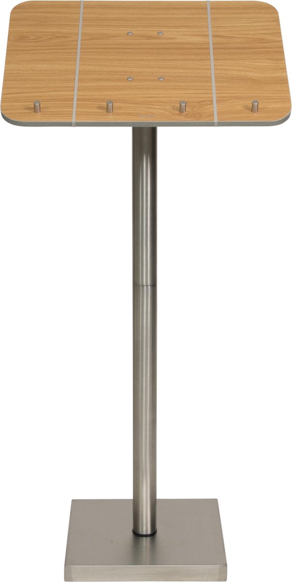 Securit® Roestvrijstalen Klassieke Menustandaard In Teak |13,3 kg