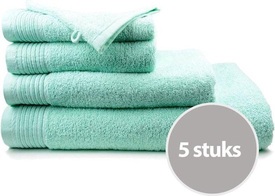 Handdoeken - 50x100cm - 5 stuks - Mint Groen bol.com
