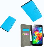 Samsung Galaxy S5 Mini Wallet Bookcase hoesje Turquoise