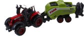 Johntoy Tractor Rood Die-cast 3-delig Farm Masters