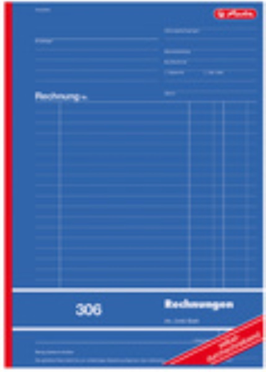 herlitz factuurboek, A5, zelfcopiërend