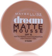 Maybelline Dream Matte Mousse 21 Nude/Beige Doré Pot Crème