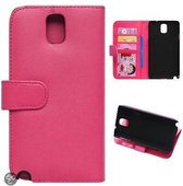 Roze agenda wallet hoesje Samsung Galaxy note 3 N9000