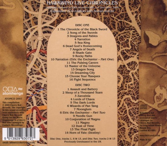 Hawkwind Live Chronicles 2xcd Met Dragons And Fables 7 Januari 2022 