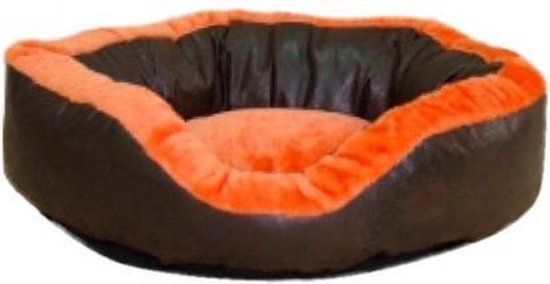 Topmast Hondenmand Pluche Orange 80cm