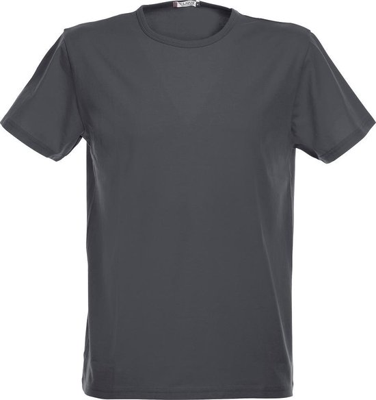Clique Strecht-T T-Shirt Antraciet Melange