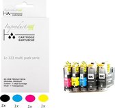Improducts® Inkt cartridges - Alternatief Brother LC-123 / 123 XL multi pack + zwart