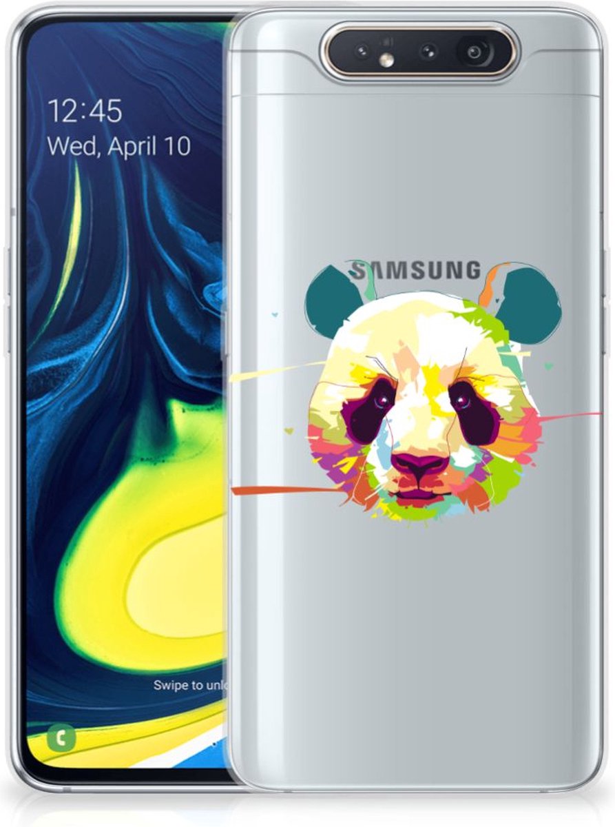 Samsung Galaxy A80 Telefoonhoesje met Naam Panda Color