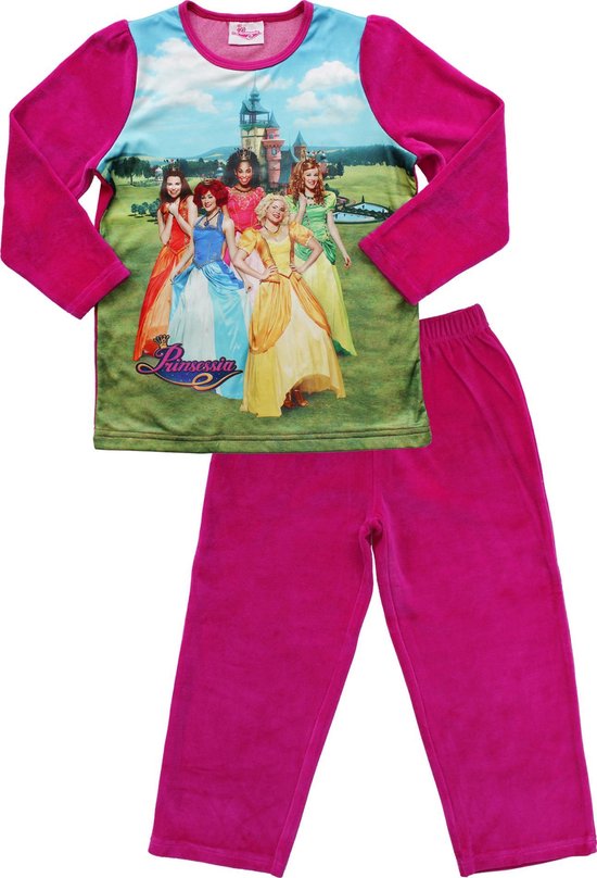 Prinsessia Meisjes Pyjama - Rood - Maat 98/104 | bol.com