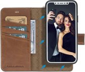 Bouletta Uitneembare 2-in-1 Lederen WalletCase iPhone Xr - Rich Cognac