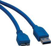 Tripp Lite U326-003 USB-kabel 0,91 m 3.2 Gen 1 (3.1 Gen 1) USB A Micro-USB B Blauw