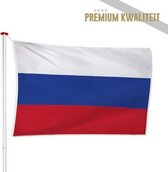 Russische Vlag Rusland 150x225cm - Kwaliteitsvlag - Geschikt voor buiten