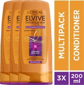 L'Oréal Paris Elvive Extraordinary Oil Krulverzorging Conditioner - 3x 200ml - Voordeelverpakking