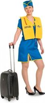 Funny stewardess kostuum voor dames S/m